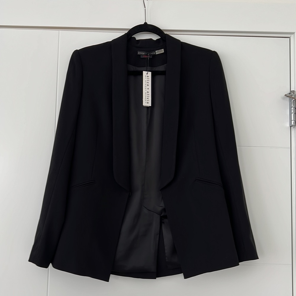 Alice+Olivia black blazer new size 0
